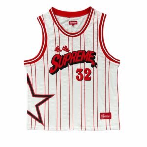 Supreme Basketball Jersey Red/White