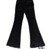 STAXGLOBAL Designer Flared Jeans (Black)