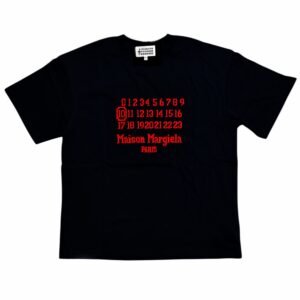 Maison Margiela Numbers Red Letters Paris T-Shirt