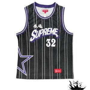 Supreme Basketball Jersey Black/Purple