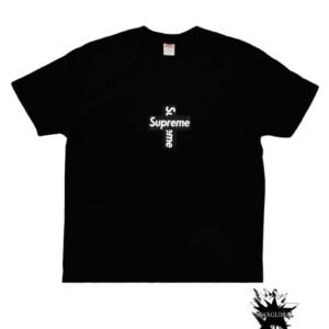 Supreme Cross Box Logo Black T-Shirt