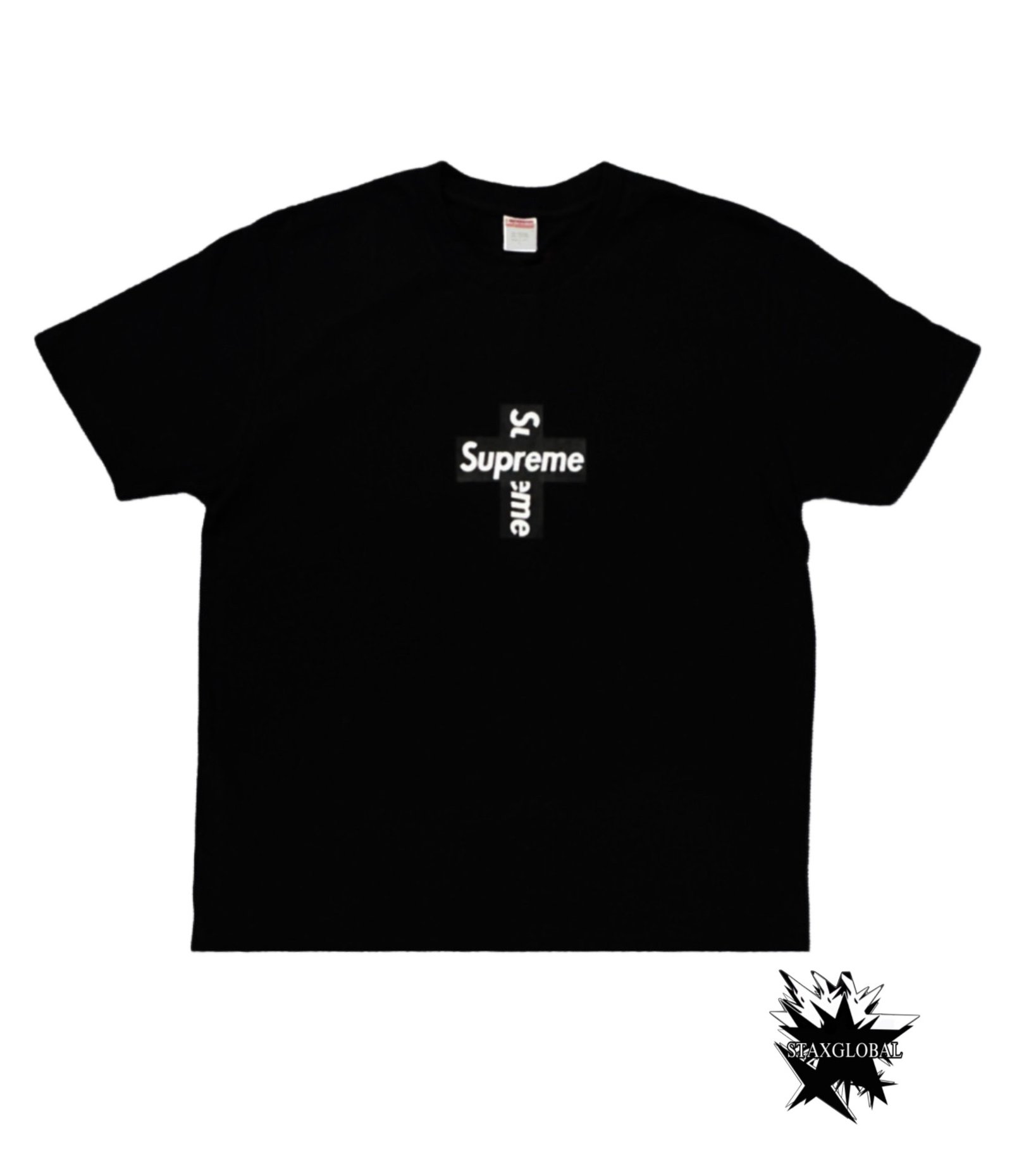Supreme Cross Box Logo Black T-Shirt