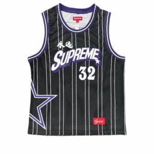 Supreme Basketball Jersey Black/Purple
