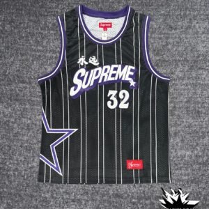 Supreme Basketball Jersey Black/Purple (Comes with tags and bags)