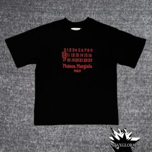 Maison Margiela Numbers Red Letters Paris T-Shirt (Comes with tags and bags)