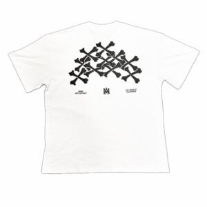 Amiri Bones Stacked Logo White T-Shirt