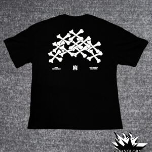 Amiri Bones Stacked Logo Black T-Shirt (Comes with tags and bags)