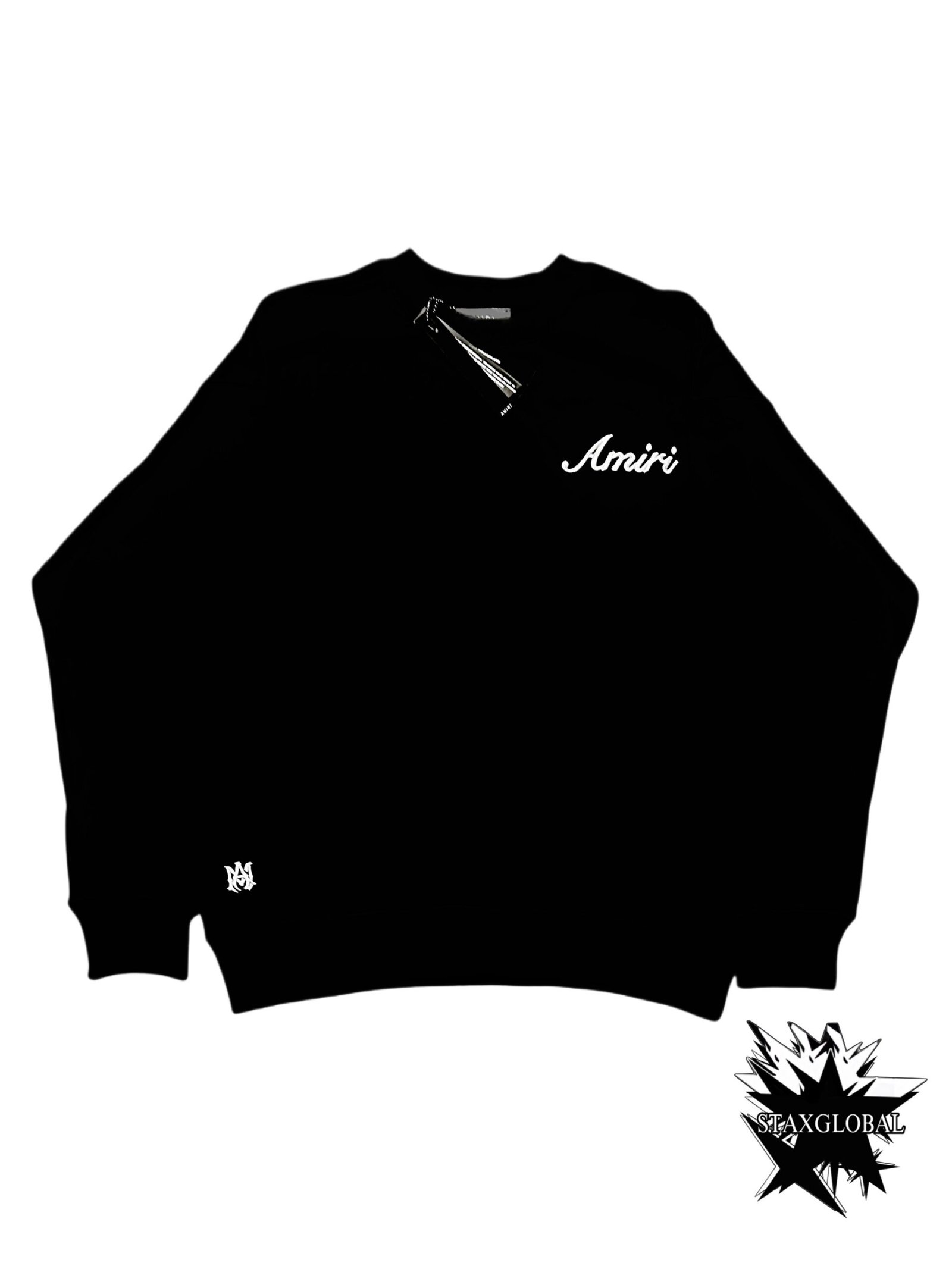 Amiri Crewneck Sweater Embroidered Logo