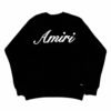 Amiri Crewneck Sweater Embroidered Logo - Image 2