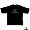 Balenciaga Rhinestone Logo Black T Shirt - Image 2