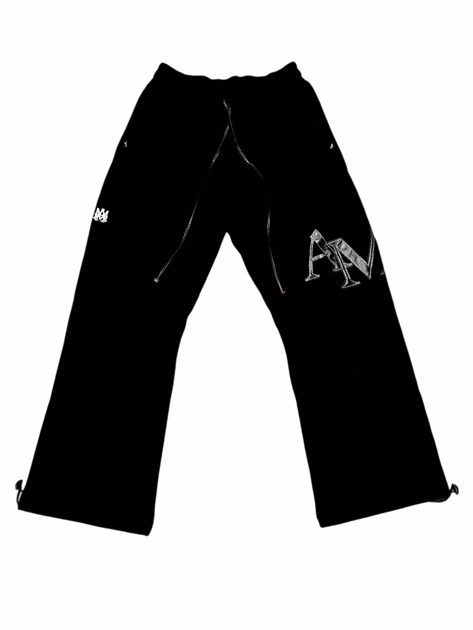 Amiri Double Logo Black Sweatpants