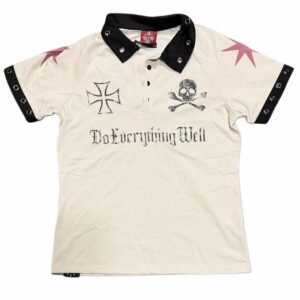 Do Everything Well Skull and Crossbones Polo Shirt