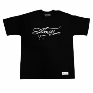 Amiri Stitch Logo Black T-Shirt