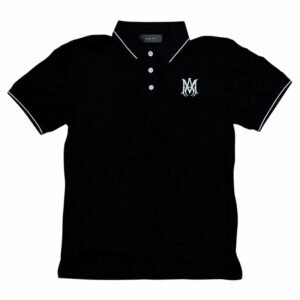 Amiri Embroidered MA Logo Polo Shirt